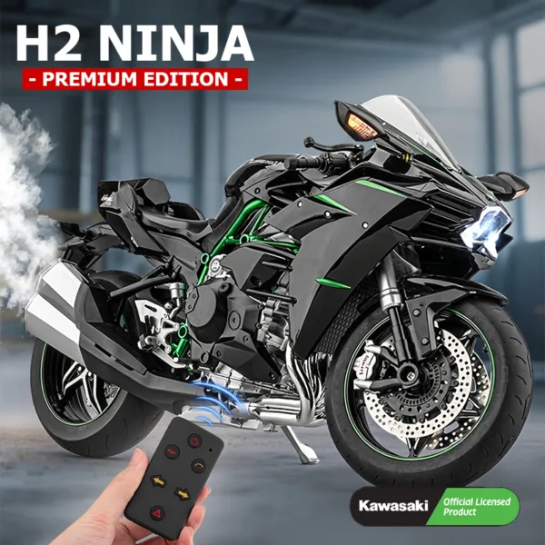 Kawasaki H2 Premium Humo Escala Licencia 1-6