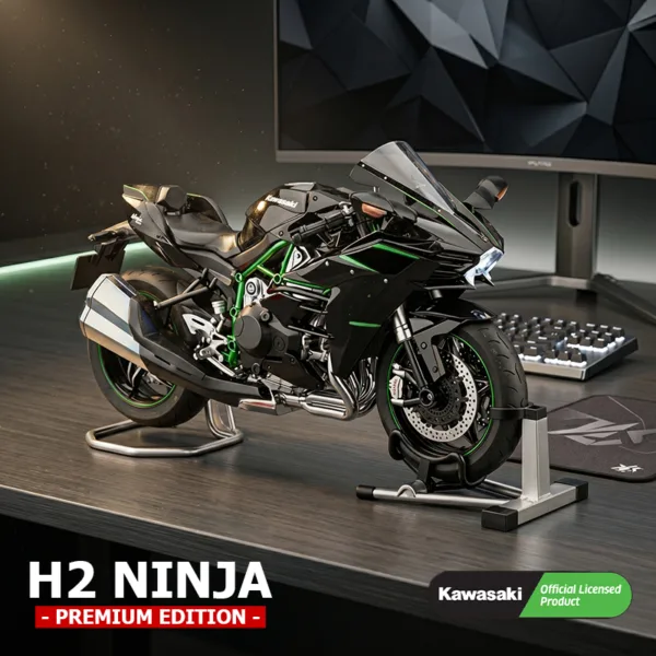 Kawasaki H2 Premium Humo Escala Licencia Oficial Escritorio