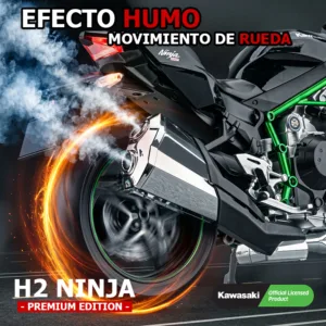 Kawasaki H2 Premium Humo Escala Licencia Oficial Rueda