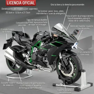 MoScale - Kawasaki H2 Premium Humo Funciones