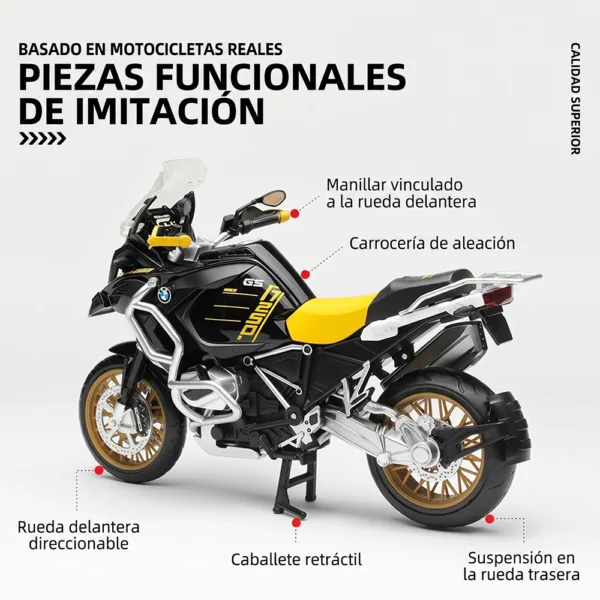 Moto BMW R1250GS 1-12 Scale Detalles