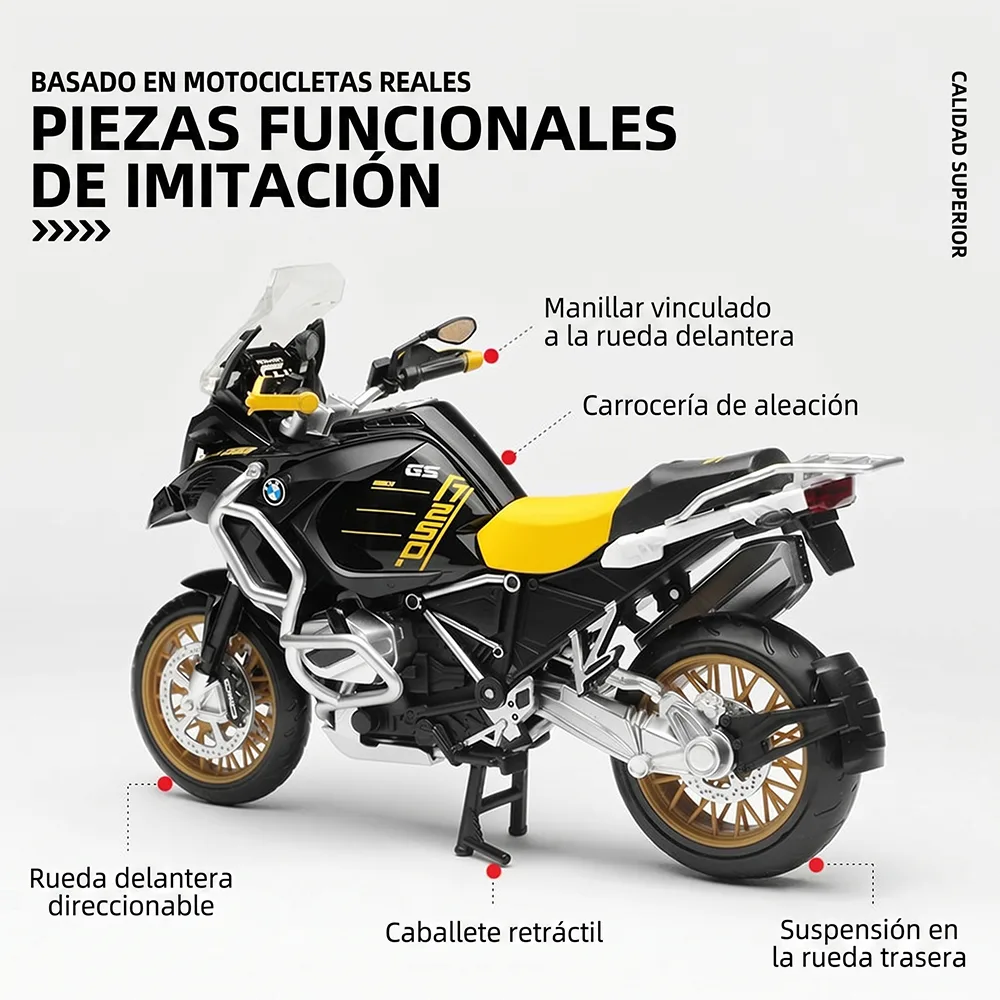 Moto BMW R1250GS 1-12 Scale Detalles