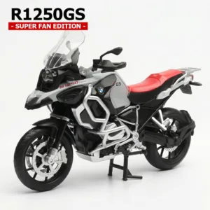 Moto BMW R1250GS 1-12 Scale Grey Red