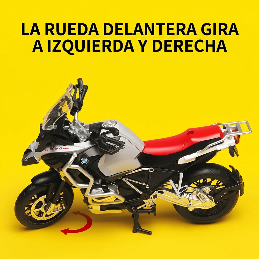 Moto BMW R1250GS 1-12 Scale Rueda