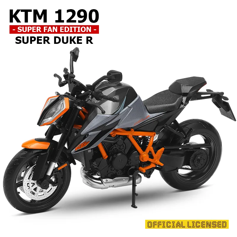 Moto KTM 1290 Super Duke R 1-12 Scale Grey