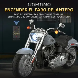 Miniatura Harley Davidson Fat Boy Premium escala 1_6 Luces