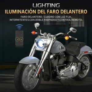 Miniatura Harley Davidson Fat Boy Premium escala 1_6 Luces (ES)