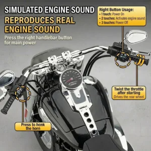 MoScale Harley Davidson Fat Boy Premium 1_6 Controls