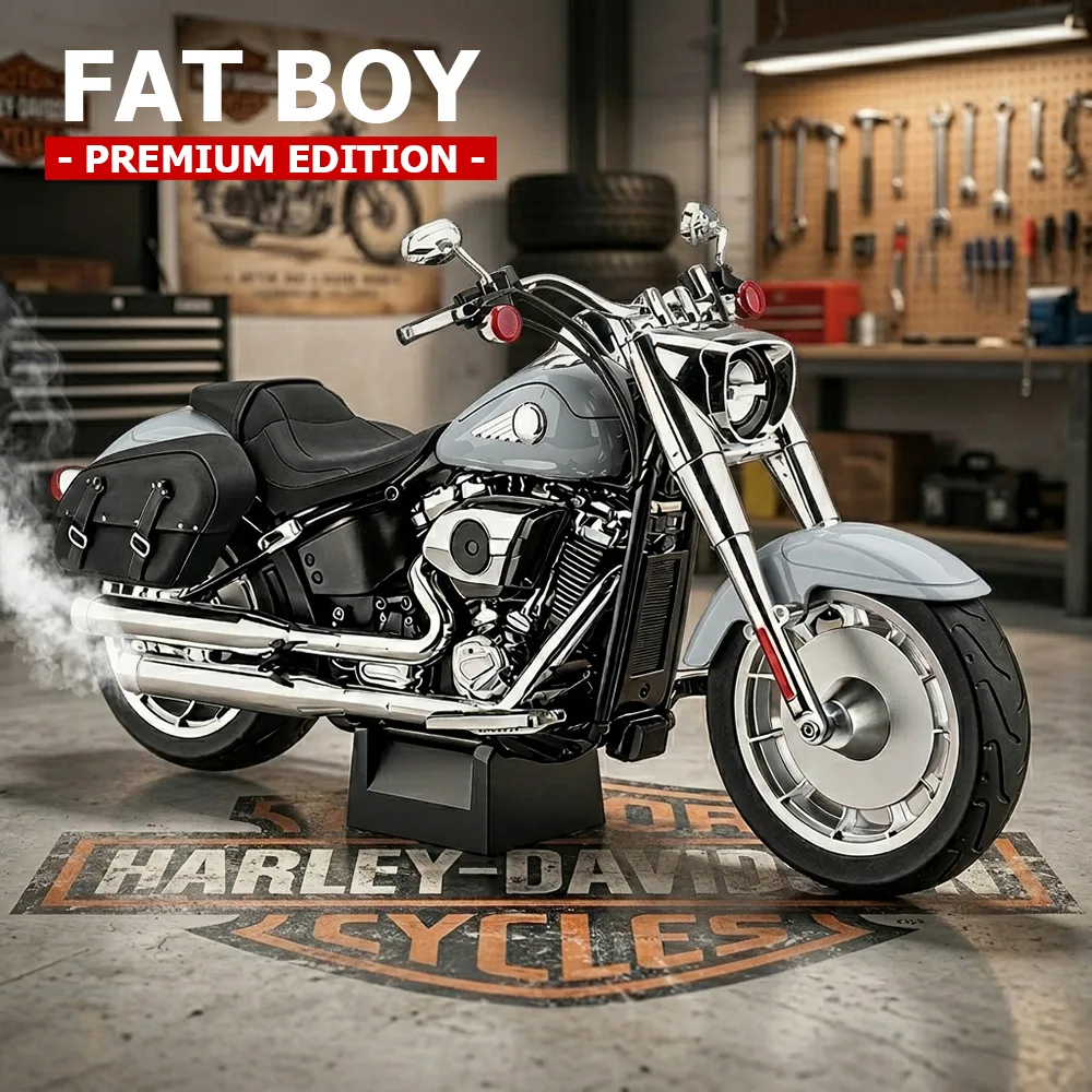 MoScale Harley Davidson Fat Boy Premium 1_6 Grey