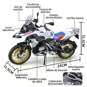 Moto BMW R1250GS 1-9 Pro Edition Detalles