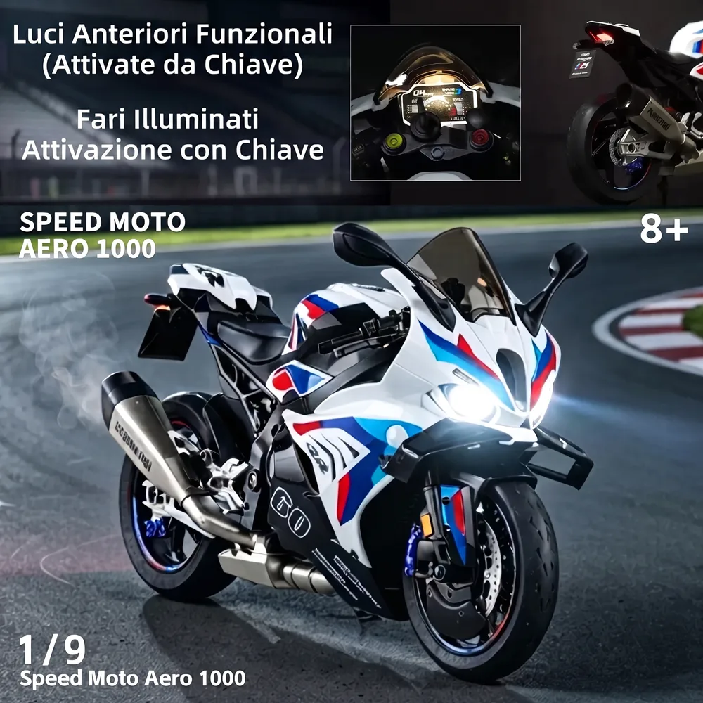 Scale Morcycle BMW M1000RR Aero White (Ita1)