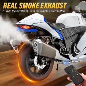 1:6 scale Suzuki Hayabusa model smoke exhaust