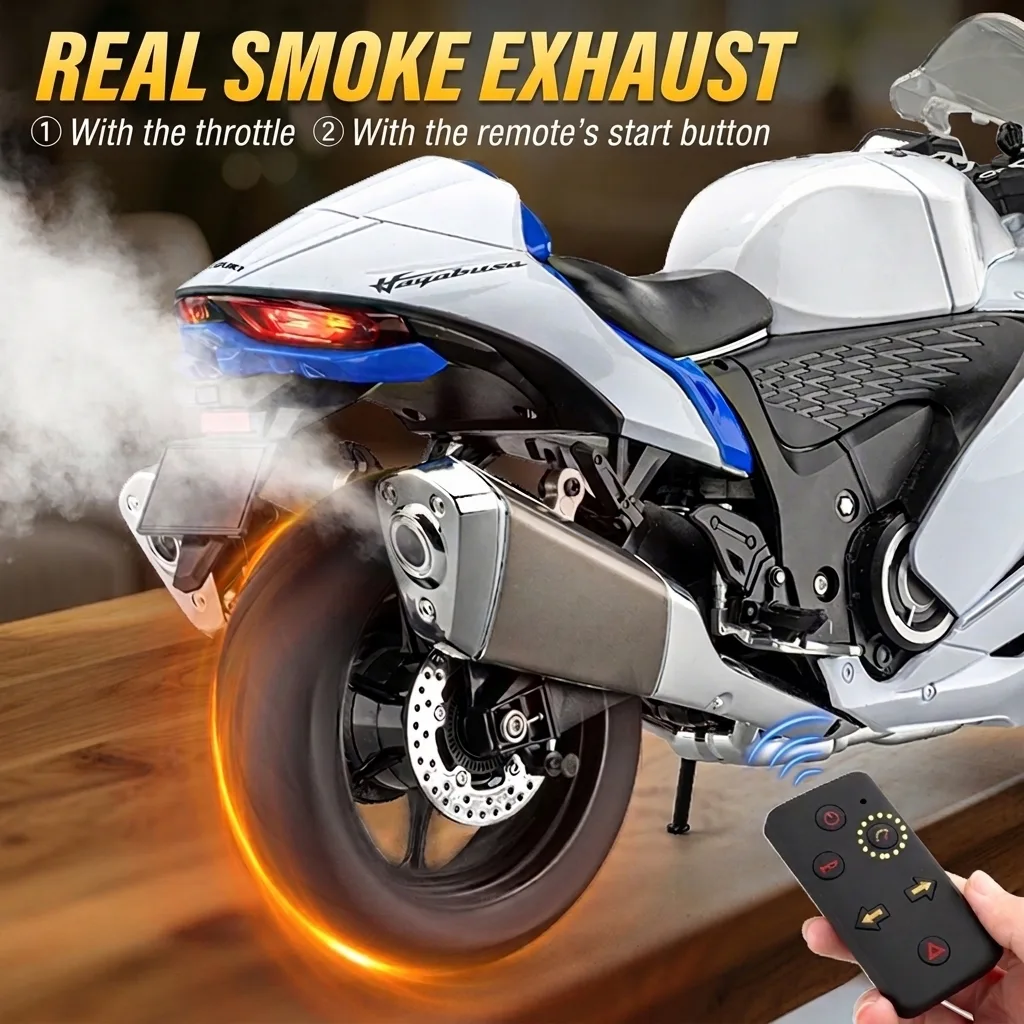 1:6 scale Suzuki Hayabusa model smoke exhaust