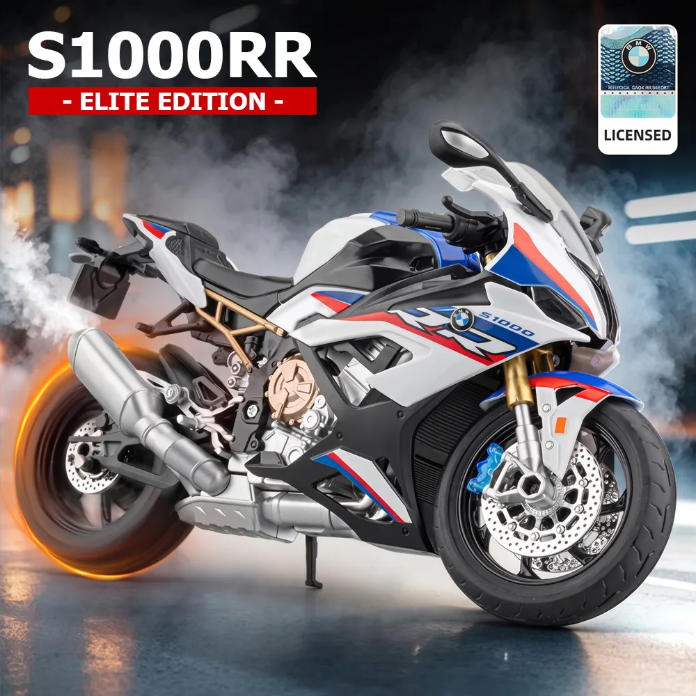 Scale Motorcycle BMW S1000RR 1-9 Smoke