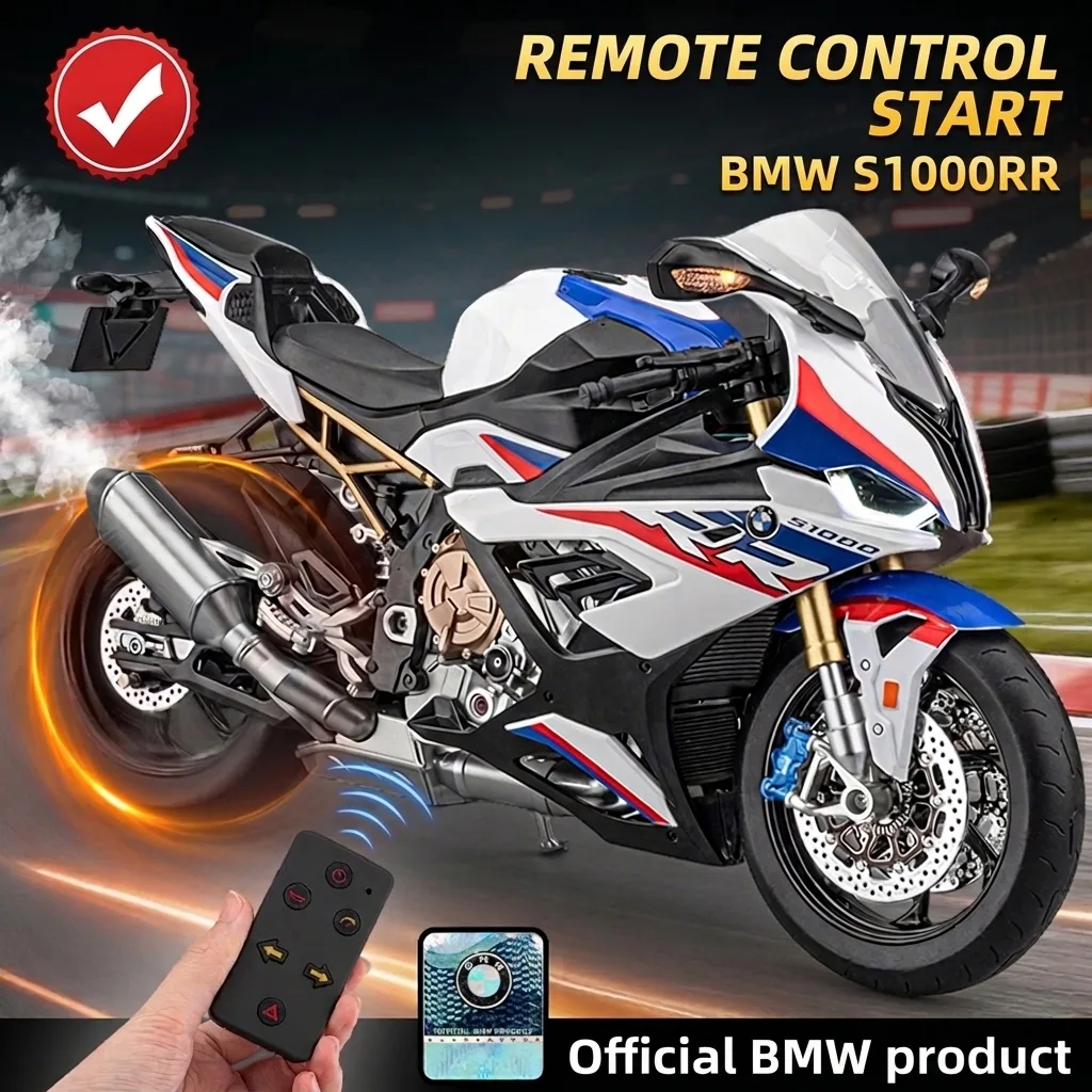 1:6 scale BMW S1000RR model motorcycle, official BMW product, with remote control start