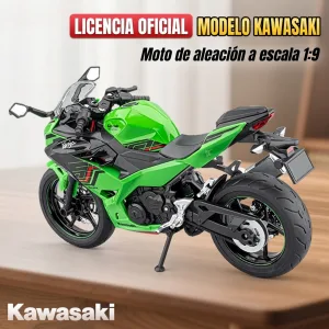 Moto a escala 1:9 Kawasaki Ninja 400 de aleación con licencia oficial