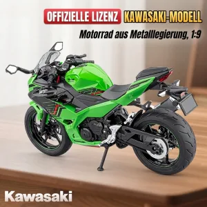 Offiziell lizenziertes Kawasaki Ninja 400 Motorradmodell aus Metalllegierung im Maßstab 1:9
