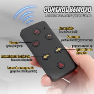 Control remoto de la moto a escala 1:6 Yamaha R1 y sus funciones